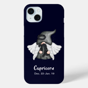 Gnome Capricorn Astrology Sign Angel iPhone 15 Mini Case