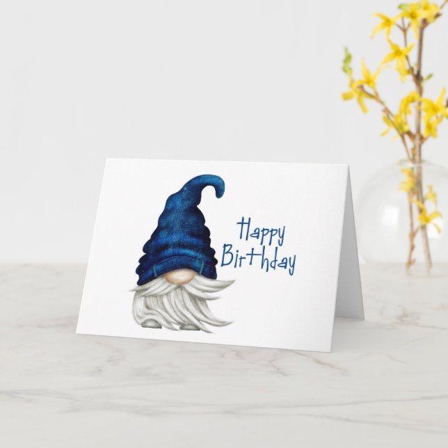 Gnome Card (Yellow Flower)