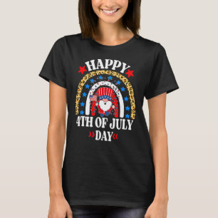 Gnome Celebrating Independence Usa Day Happy 4th O T-Shirt