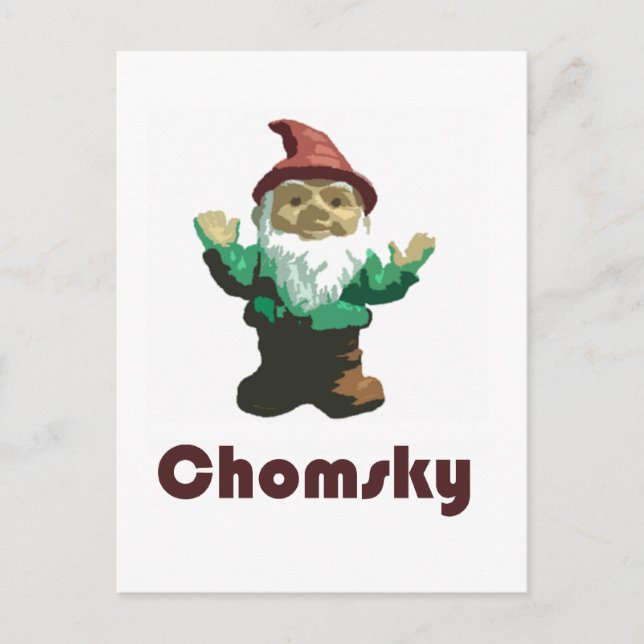 Gnome Chomsky Postcard (Front)
