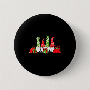 Gnome Christmas 6 Cm Round Badge