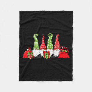 Gnome Christmas  Fleece Blanket