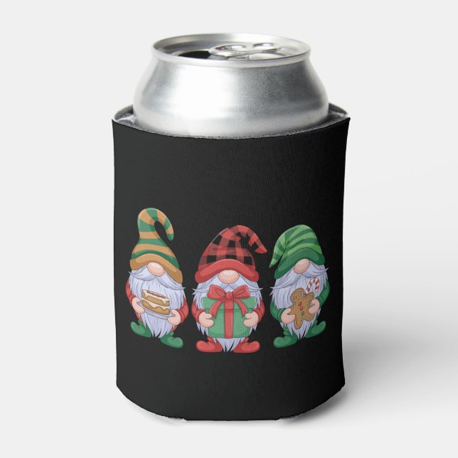 Gnome Christmas Gnomes Cute Gnomies Holidays  Can Cooler (Can Front)
