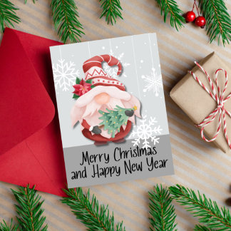 Gnome Christmas Greeting Card