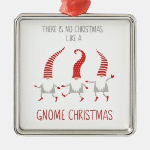 GNOME CHRISTMAS LIKE A GNOME CHRISTMAS METAL ORNAMENT