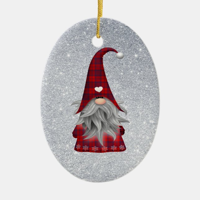 Gnome Christmas Ornament (Front)