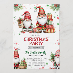 Gnome Christmas party Invitation