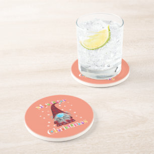 Gnome Christmas Pyjamas Face Mask - Garden Gnome Coaster