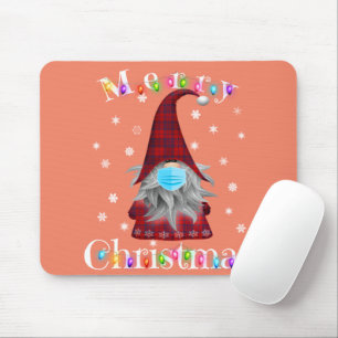 Gnome Christmas Pyjamas Face Mask - Garden Gnome Mouse Pad