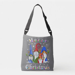 Gnome Christmas Pyjamas - Garden Gnome Merry Chris Crossbody Bag