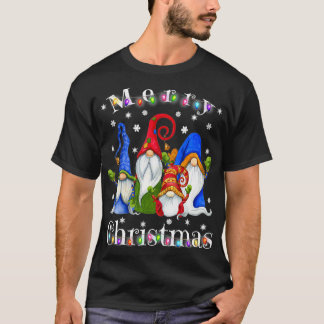 Gnome Christmas Pyjamas  Garden Gnome Merry Christ T-Shirt