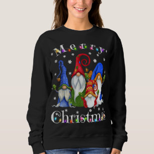 Gnome Christmas Pyjamas Garden Gnome Merry Christm Sweatshirt