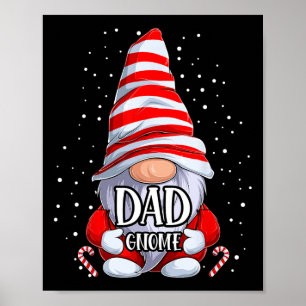 Gnome Christmas Pyjamas Matching Family Group  Poster