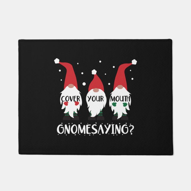 Gnome Christmas Shirts For Women Gnome Christmas F Doormat (Front)