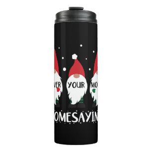 Gnome Christmas Shirts For Women Gnome Christmas F Thermal Tumbler