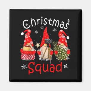 Gnome Christmas Squad Group Matching Christmas Par Magnet