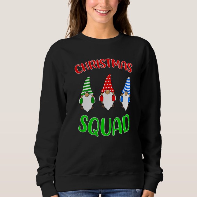 Gnome Christmas Squad Matching Family Pyjamas Sweatshirt (Front)