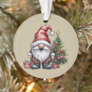 Gnome Christmas Winter Season Gnomes Lover Holiday Ornament