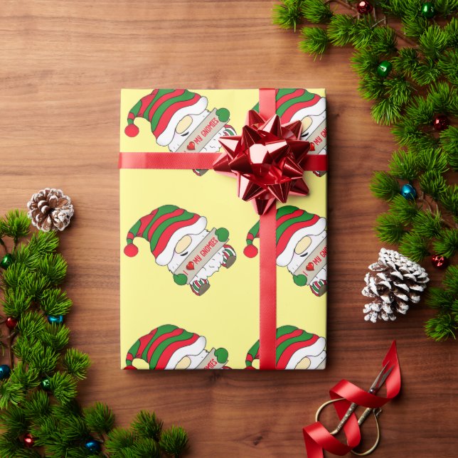 Gnome Christmas Wrapping Paper (Holiday Gift)
