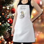Gnome Cooking Personalised Custom Apron<br><div class="desc">Custom apron featuring a thumbs up Gnome and the words "nothing like Gnome cooking" or any message you choose. Great holiday Christmas gift idea or create for yourself. For any custom design request,  please click on the "Message" button.</div>