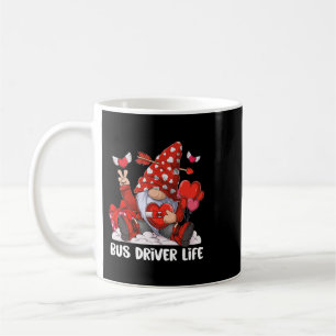 Gnome Couple Vanlentine Women Men Cute Bus Driver  Coffee Mug