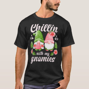 Gnome couple with flowers garden gnomes T-Shirt