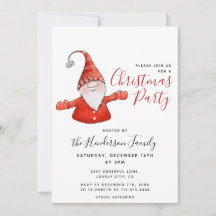 Gnome Cute Christmas Party