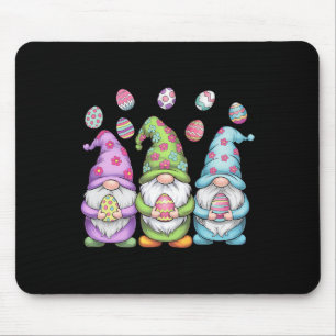 Gnome Easter Girls Women Kids Egg Hunt Happy Easte Mouse Pad