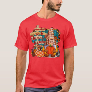 Gnome fall pumpkin upick corn maze hay rides cider T-Shirt