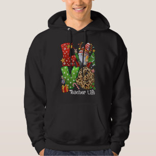 Gnome Family Christmas For Women Men - LOVE Teache Hoodie