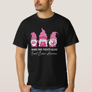 Gnome Fights Alone Family Matching Breast Cancer T-Shirt