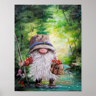 GNOME FISHERMAN POSTER