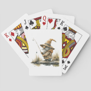 Gnome Fishing Playing Cards