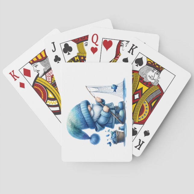 Gnome Fishing Playing Cards (Back)