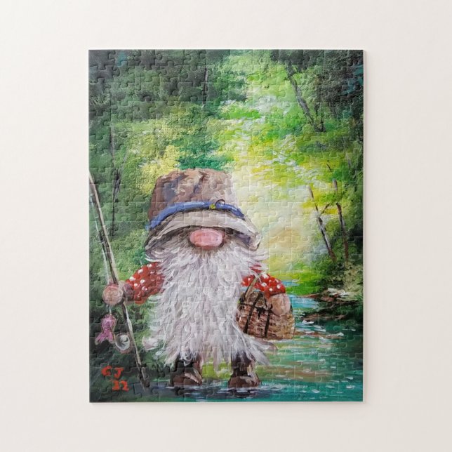 GNOME FISHING PUZZLE (Vertical)