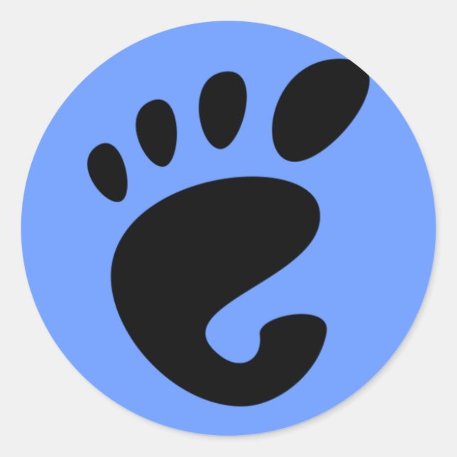 GNOME Footprint Logo Sticker (Front)