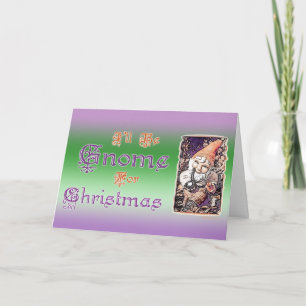 Gnome for Christmas Card
