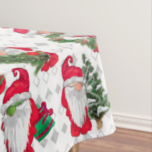 Gnome For Christmas Tablecloth