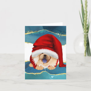 GNOME FOR THE CHOWLIDAYS - Red chow cards