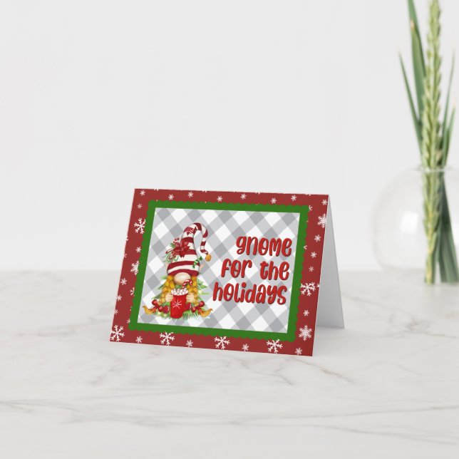 Gnome for the Holidays Card (Front)