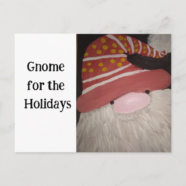 Gnome for the Holidays card (Front)
