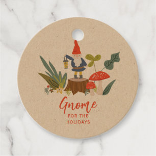Gnome for the Holidays Christmas Favour Tags