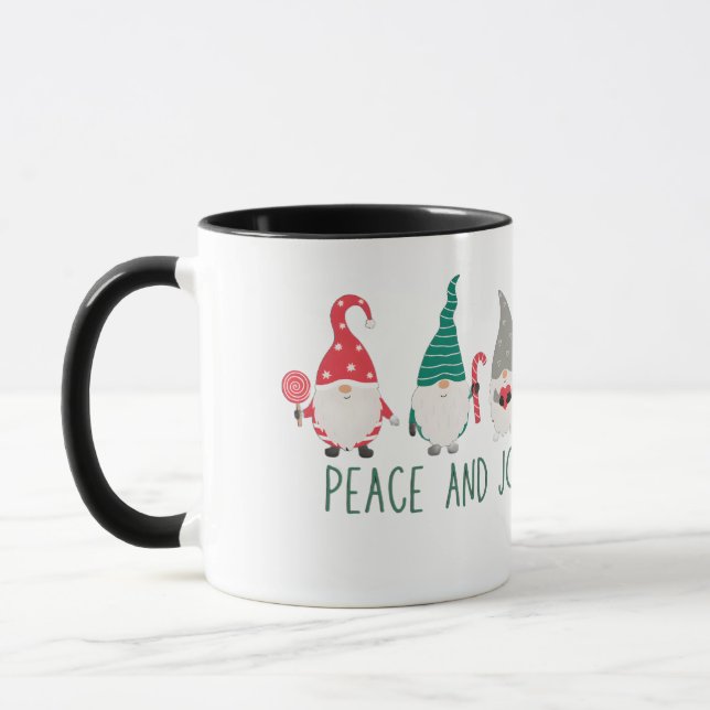 Gnome for the Holidays cute fun Christmas  Mug (Left)