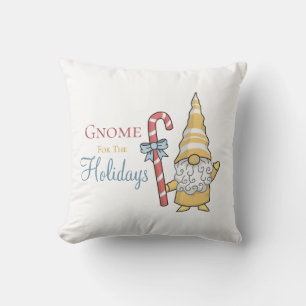 Gnome For The Holidays Festive Christmas  Cushion