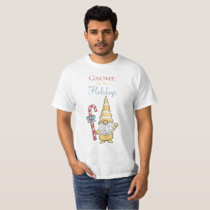 Gnome For The Holidays Festive Christmas T-Shirt