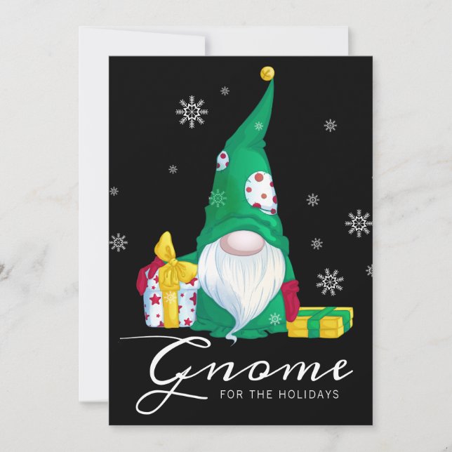 Gnome for the Holidays Holiday Card (Front)