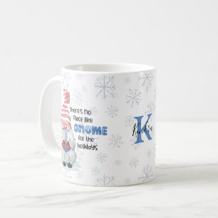 GNOME FOR THE HOLIDAYS Monogram Name Coffee Mug