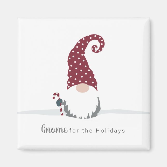 Gnome for the Holidays Scandinavian design Magnet (Front)