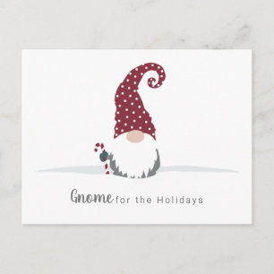 Gnome for the Holidays Scandinavian design Postcard