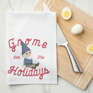Gnome For The Holidays Tea Towel